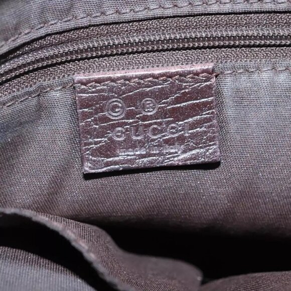 GUCCI GG Canvas Shoulder Bag Brown Auth - Picture 12 of 16